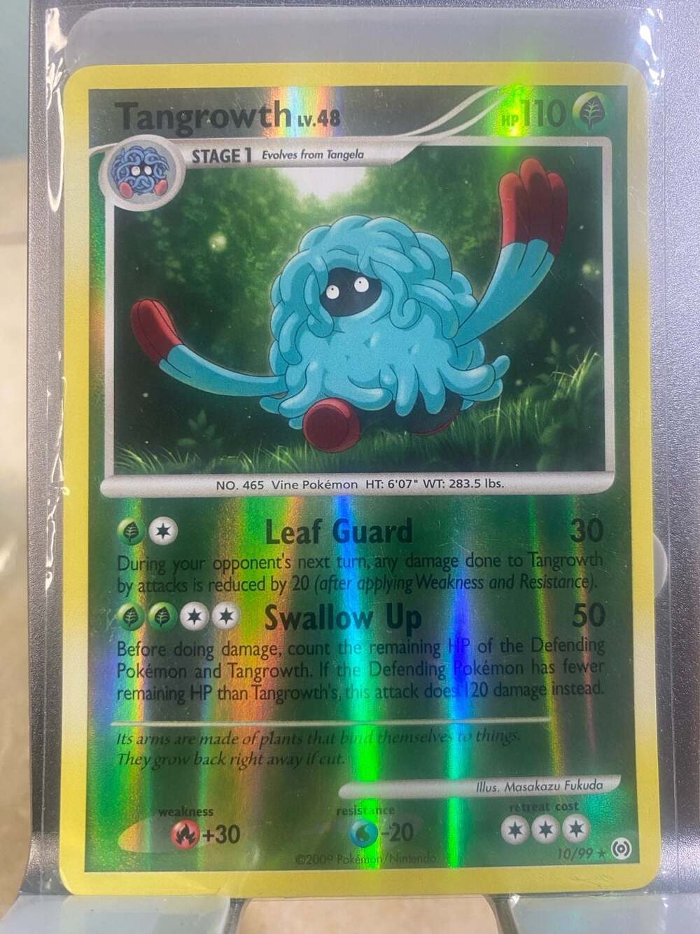 Pokémon TCG Tangrowth Arceus 10/99 Reverse Holo Holo Rare